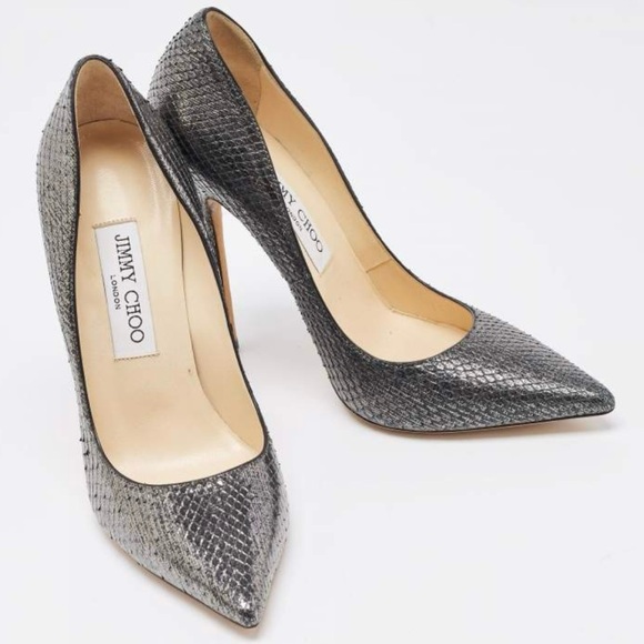 Jimmy Choo Abel Antique Silver Pump - Picture 2 of 10